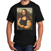 Funny Mona Lisa Bodybuilding Basic T-shirt | Artistshot