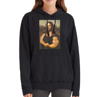 Funny Mona Lisa Bodybuilding Vintage Hoodie | Artistshot