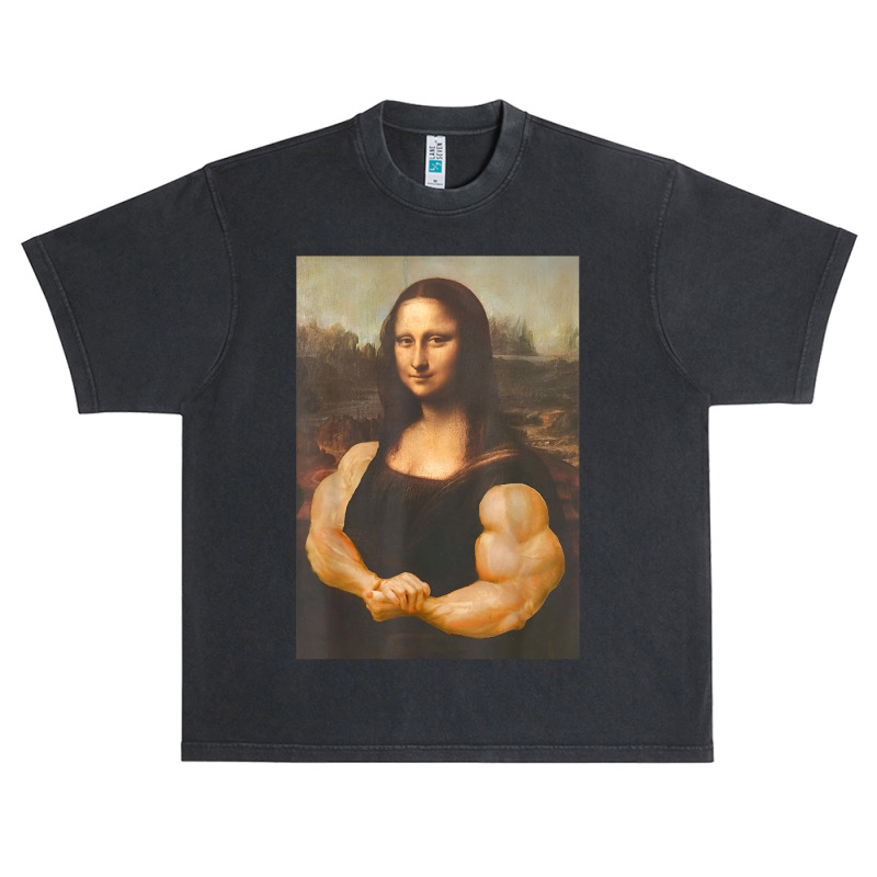 Funny Mona Lisa Bodybuilding Urban Heavy T-shirt | Artistshot