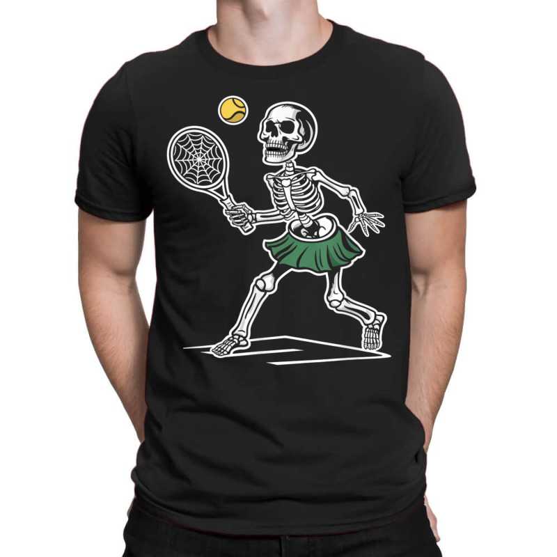 Spooky Tennis Halloween Skeleton T-shirt | Artistshot