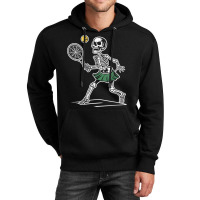 Spooky Tennis Halloween Skeleton Unisex Hoodie | Artistshot