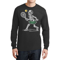 Spooky Tennis Halloween Skeleton Long Sleeve Shirts | Artistshot