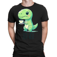 Tyrannosaurs Rex Cute Funny Sip Tea T-shirt | Artistshot