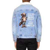 Charlian Minds   Funny Raccoon Animal Lover Saying Unisex Sherpa-lined Denim Jacket | Artistshot