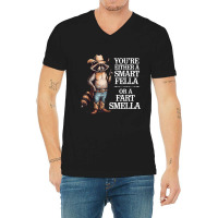 Charlian Minds   Funny Raccoon Animal Lover Saying V-neck Tee | Artistshot