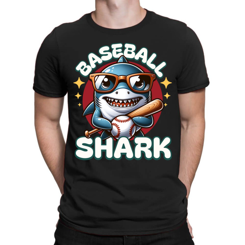 Funny Baseball Shark T-shirt | Artistshot