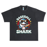 Funny Baseball Shark Urban Heavy T-shirt | Artistshot