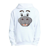 Funny Hippopotamus Urban Pullover Hoodie | Artistshot