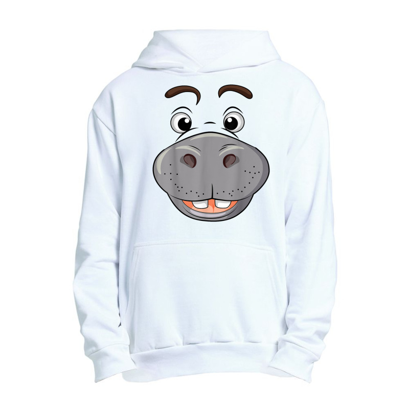 Funny Hippopotamus Urban Pullover Hoodie | Artistshot