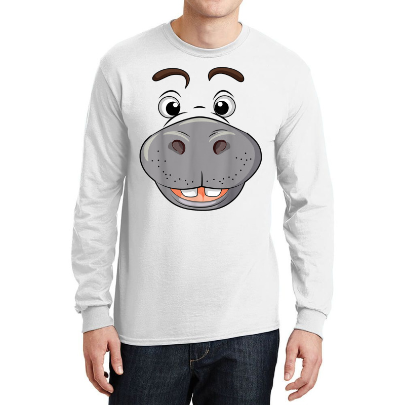 Funny Hippopotamus Long Sleeve Shirts | Artistshot