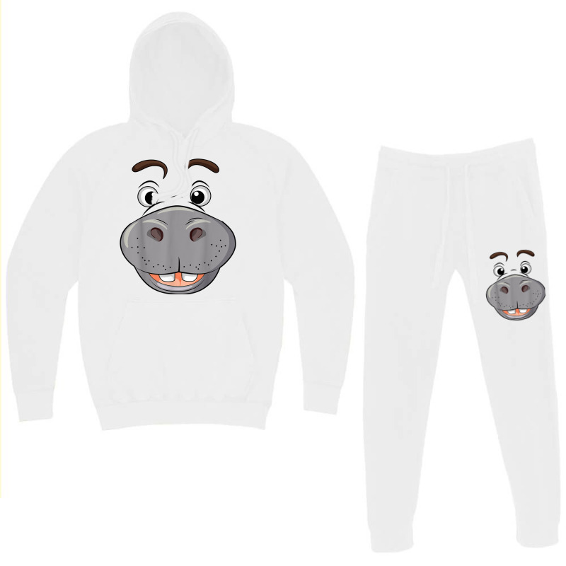 Funny Hippopotamus Hoodie & Jogger Set | Artistshot