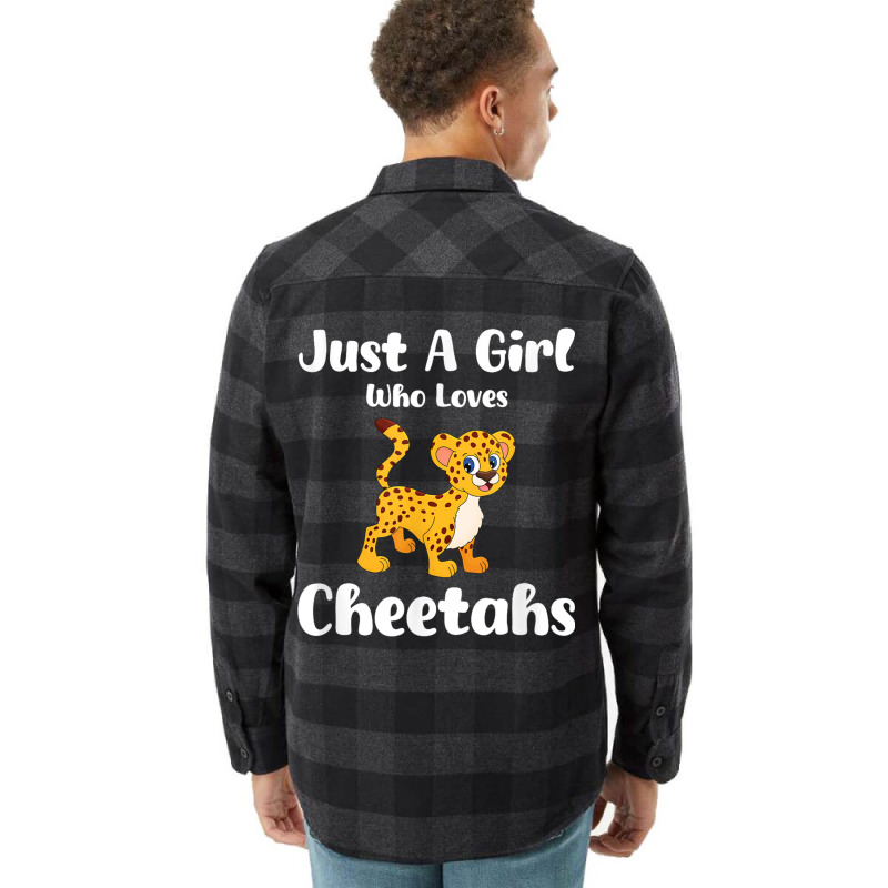 Just A Girl Who Loves Cheetahs Flannel Shirt | Artistshot