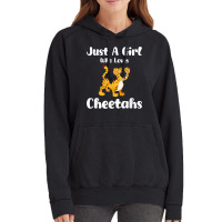 Just A Girl Who Loves Cheetahs Vintage Hoodie | Artistshot