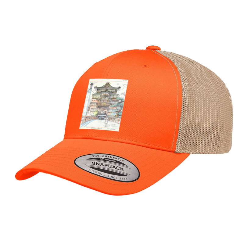 Bathhouse Concept Art Retro Trucker Cap by cm-arts | Artistshot