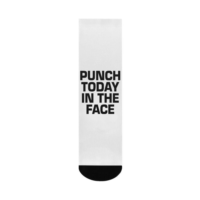 Punch Today In The Face Crew Socks | Artistshot