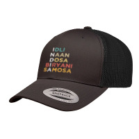 Indian Food Lovers Idli Naan Dosa Biryani Samosa Retro Trucker Cap | Artistshot