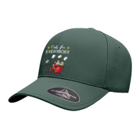 Cats For Everybody Christmas Cute Cat Cats For Everybody Christmas Cut Seamless Cap | Artistshot