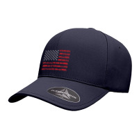 American Flag Railroad Train Seamless Cap | Artistshot