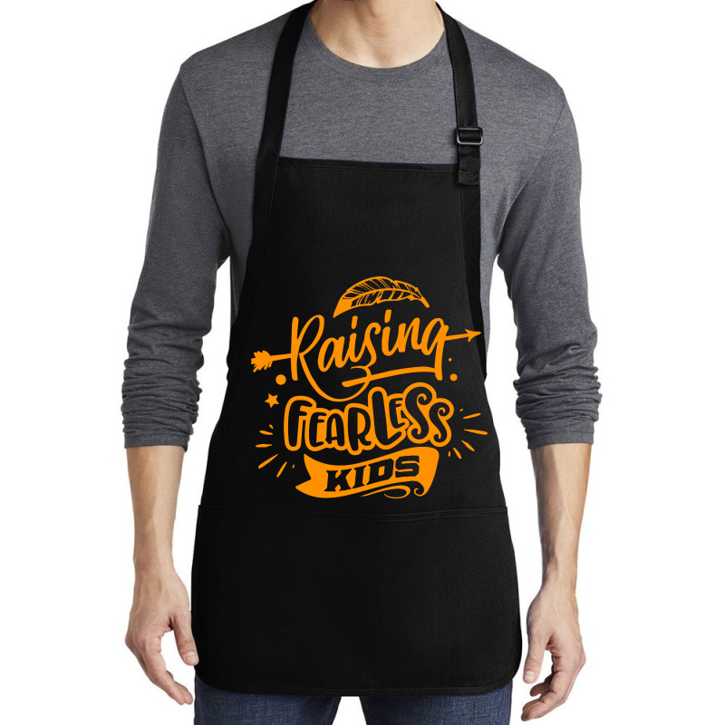 Rasising Fearless Kids Medium-length Apron | Artistshot