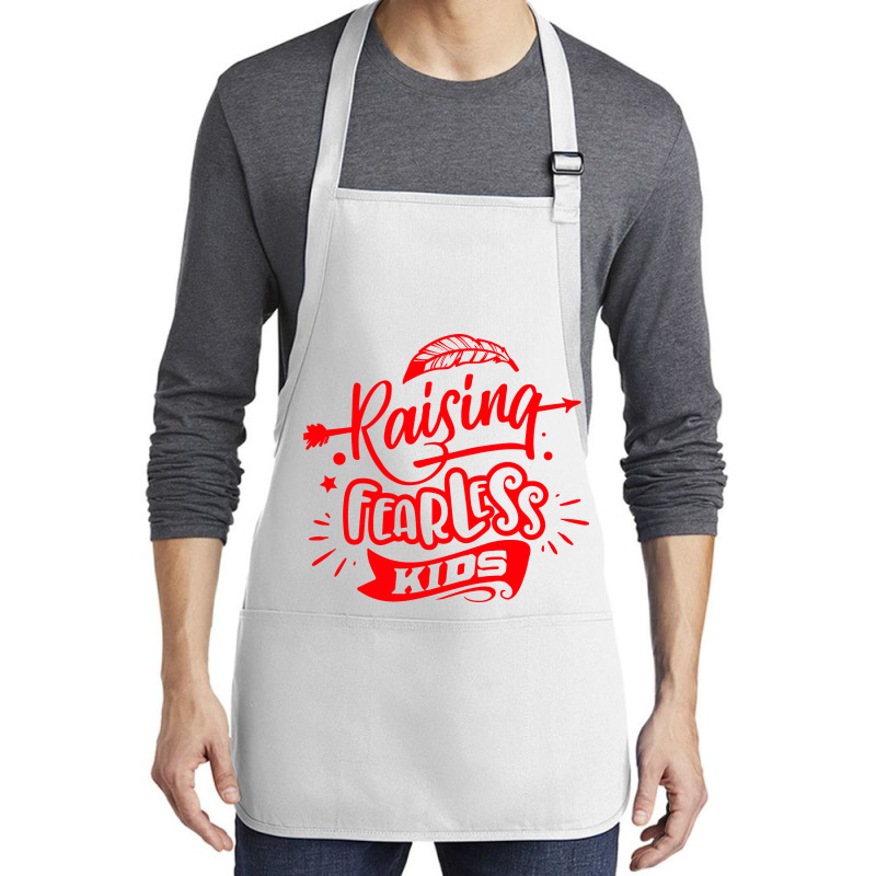 Rasising Fearless Kids Medium-length Apron | Artistshot