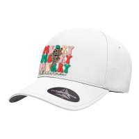 Merry Christmas Lightning Bolt Leopard Plaid Xmas Men Women Seamless Cap | Artistshot