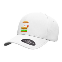 Burger Time Retro 80's Arcade Game Design Seamless Cap | Artistshot