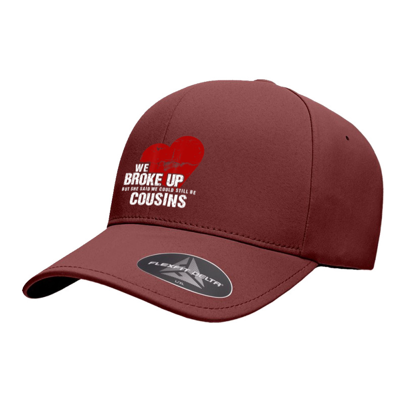 We Broke Up But She Said We Could Still Be Cousins Seamless Cap by cm-arts | Artistshot