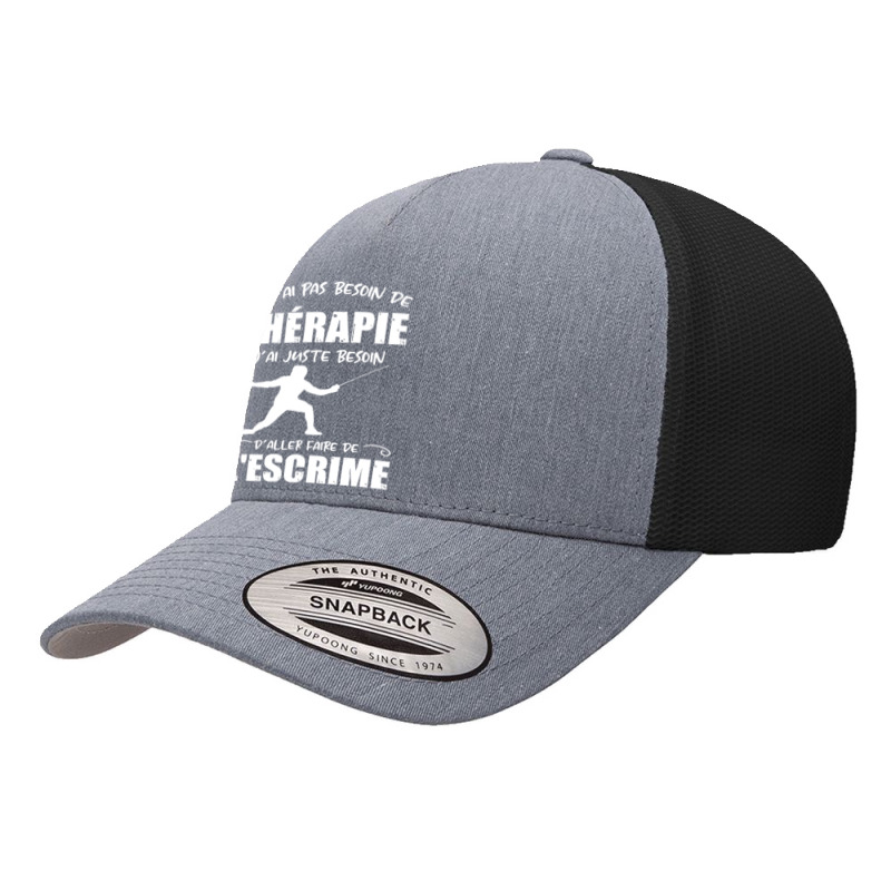 Fencing T  Shirt Thérapie De Escrime T  Shirt Yupoong Trucker Cap by llamawasp | Artistshot