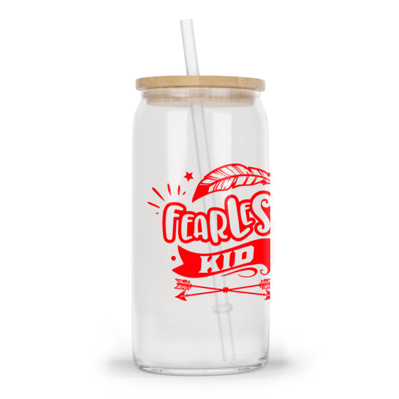 Fearless Kid Glass Tumbler | Artistshot