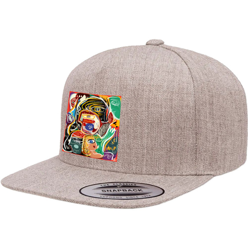 Ugly Beautiful Street, Ugly Beautiful Street Art, Ugly Beautiful Stree 5 Panel Snapback Cap | Artistshot