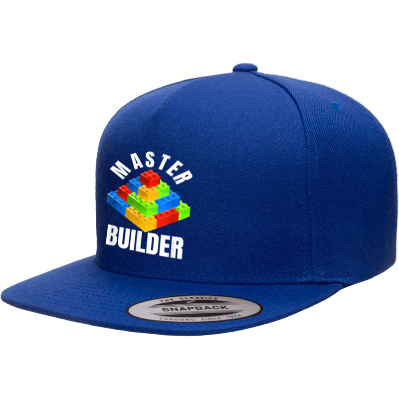 Master Builder Building Blocks Brick Builders Toys Gift T Shirt 5 Panel Snapback Cap | Artistshot