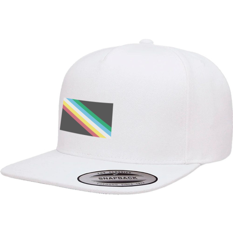 Disability Pride Flag 5 panel snapback cap by cm-arts | Artistshot