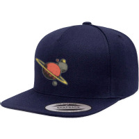 Retro Milky Way, Retro Milky Way Art, Retro Milky Way Vintage, Retro M 5 Panel Snapback Cap | Artistshot