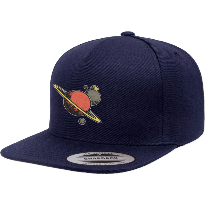 Retro Milky Way, Retro Milky Way Art, Retro Milky Way Vintage, Retro M 5 panel snapback cap by cm-arts | Artistshot