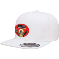 Synthesizer Jesus Analog, Synthesizer Jesus Analog Art, Synthesizer Je 5 Panel Snapback Cap | Artistshot