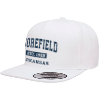 Moorefield Arkansas Ar Vintage Athletic Sports Design 5 Panel Snapback Cap | Artistshot