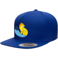 Aroace Fox Aroace Pride 5 Panel Snapback Cap | Artistshot