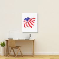 American Flag, Usa Portrait Canvas Print | Artistshot