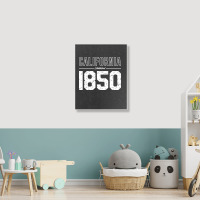 California Established 1850, Usa Portrait Canvas Print | Artistshot