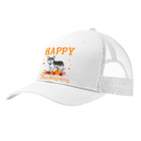 Retro Siberian Husky Dog Happy Thanksgiving Matching Pajamas Pa Trucker Cap | Artistshot