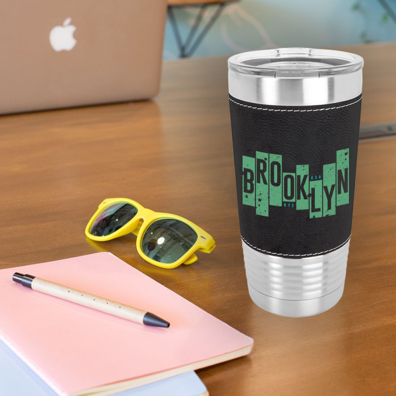 Usa, Nyc, Brooklyn Leatherette Tumbler | Artistshot