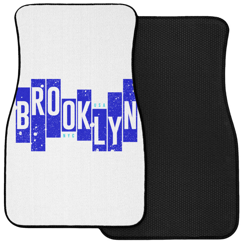 Usa, Nyc, Brooklyn Front Car Mat | Artistshot