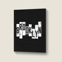 Usa, Nyc, Brooklyn Portrait Canvas Print | Artistshot