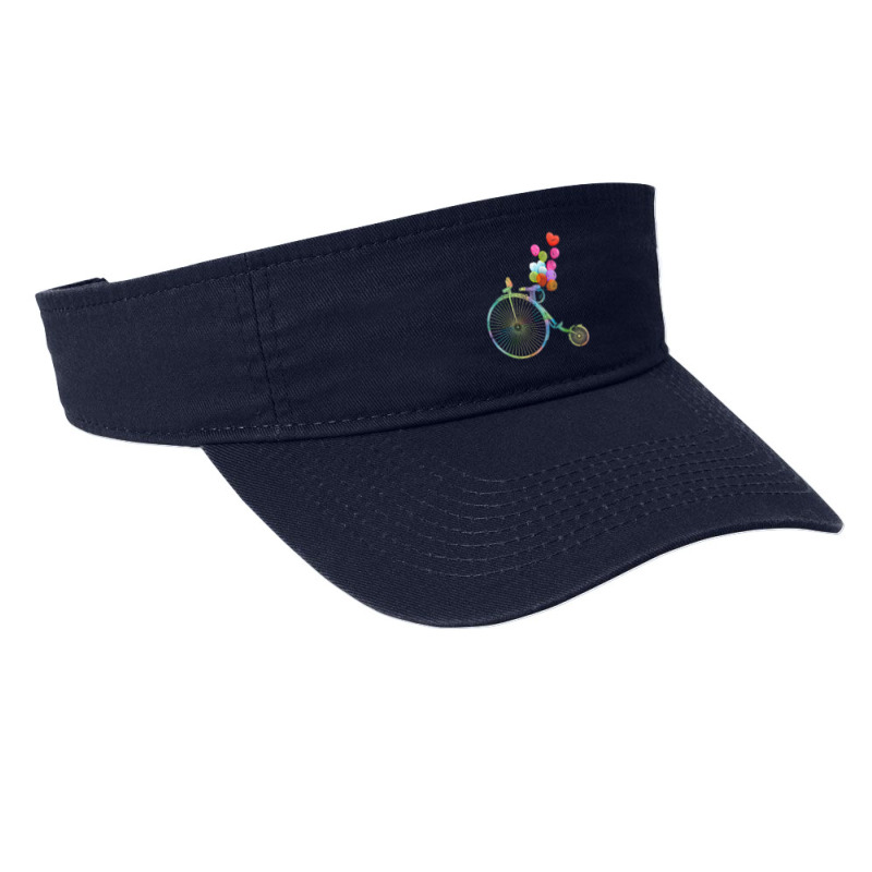 Womens Bike Balloons Cycling Sport Cyclist Women Gift Bicycle V Neck T Fashion Visor | Artistshot