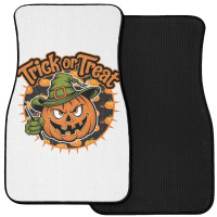 Quotes Trick Or Treat Halloween 1 Front Car Mat | Artistshot