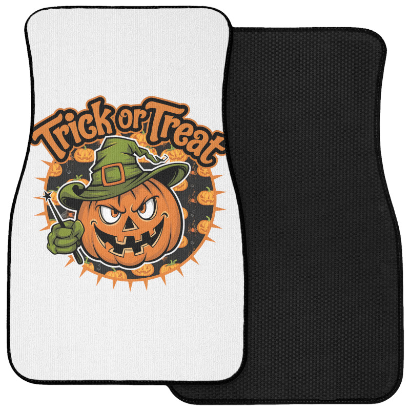 Quotes Trick Or Treat Halloween 1 Front Car Mat | Artistshot