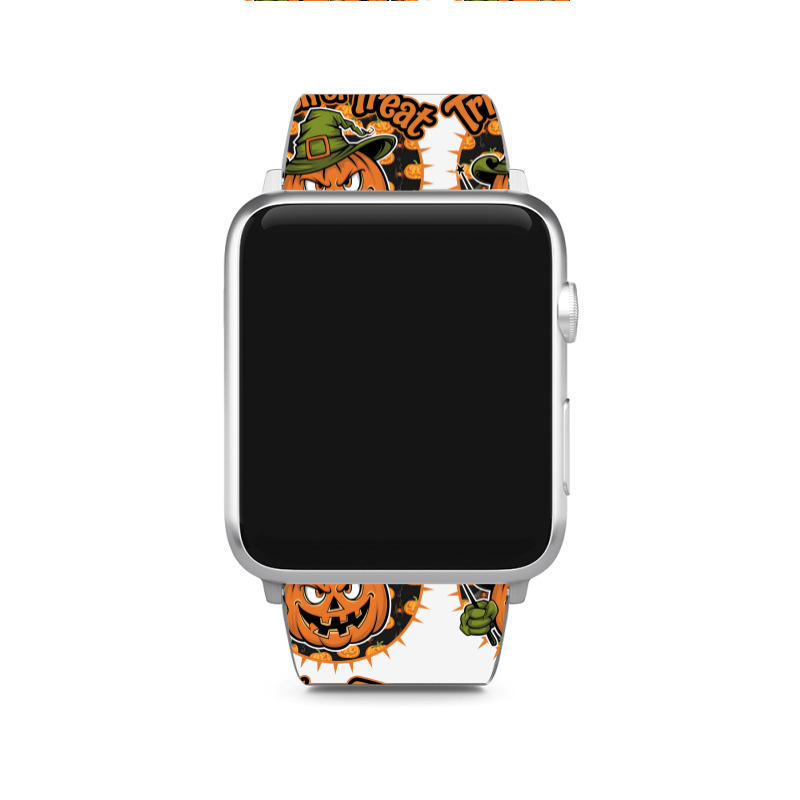 Quotes Trick Or Treat Halloween 1 Apple Watch Band | Artistshot