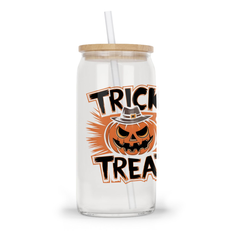 Quotes Trick Or Treat Halloween 4 Glass Tumbler | Artistshot