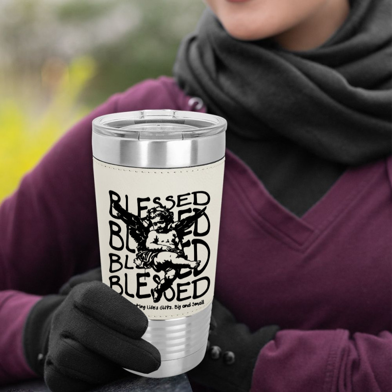 Blessed Baby Angel Leatherette Tumbler | Artistshot