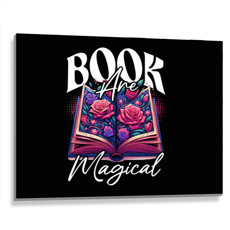 Book Are Magical Metal Print Horizontal | Artistshot